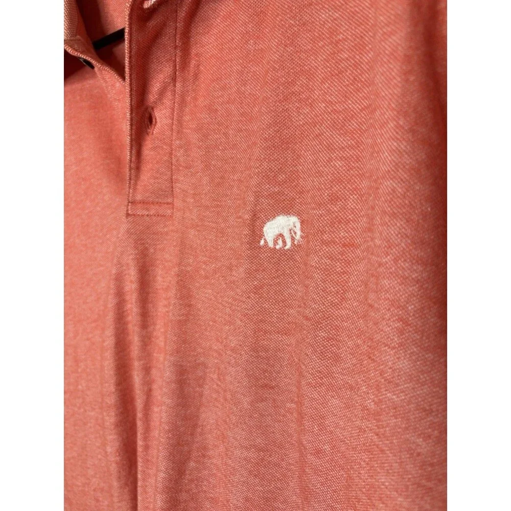 Banana Republic Men's Short Sleeve Polo Shirt Large Coral Color Size Large
